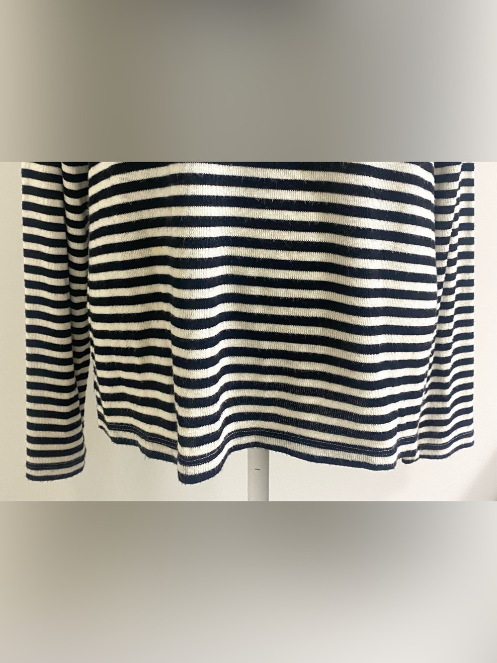 Ralph Lauren Womens XL Black White Striped Lightweight Sweater Preppy Nautical - Picture 3 of 13